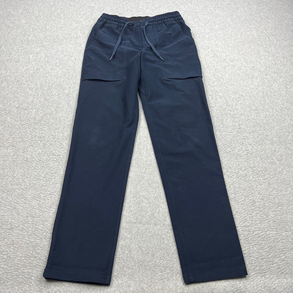 Lululemon Bowline Pant Mens XS Navy Blue Utilitech 30" Stretch Drawstring M5A97S